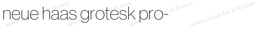 neue haas grotesk pro字体转换